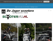 Tablet Screenshot of dejager-scooters.nl